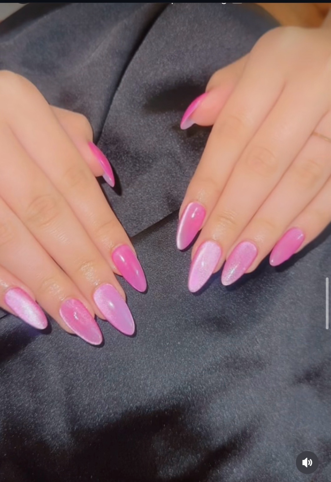 Pink ombré gel manicure by Nails By Kanan